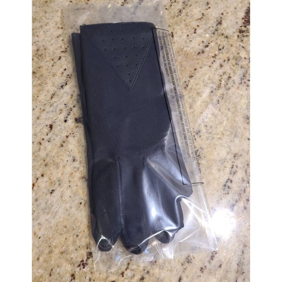 Vintage One Size Fits All Black Nylon Leather Stretch 8" Driving Gloves New?? - Picture 15 of 15